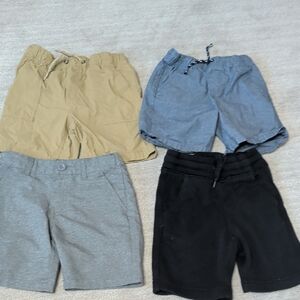 Kids' Assorted Shorts Set - Black, Gray, Tan, and Blue